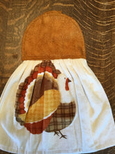 Load image into Gallery viewer, Turkey on Cream Fall Hanging Towel
